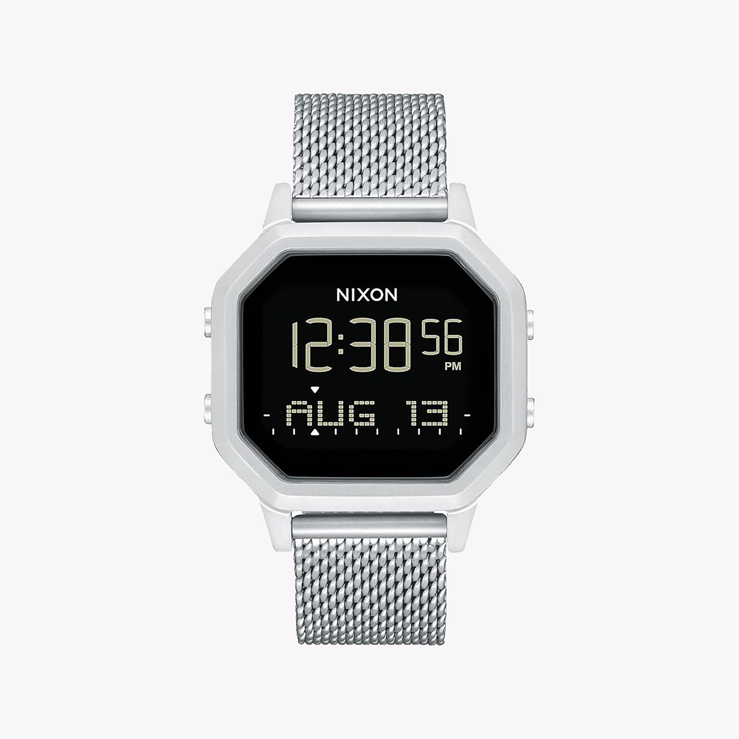 Men's Digital Watches with Advanced Navigation-NIXON Women's Silver Stainless Steel Watch, Digital Dial | A1272-1920
