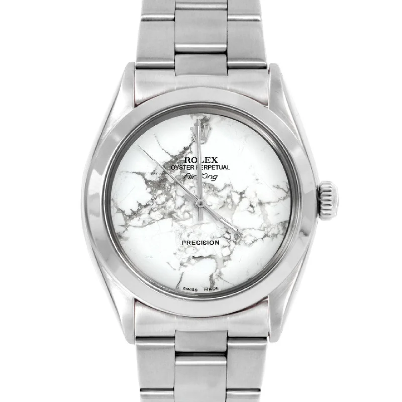 men's Rolex watches with tourbillon -​Rolex Air King 34mm | 5500-SS-MRB-NOHM-SMT-OYS