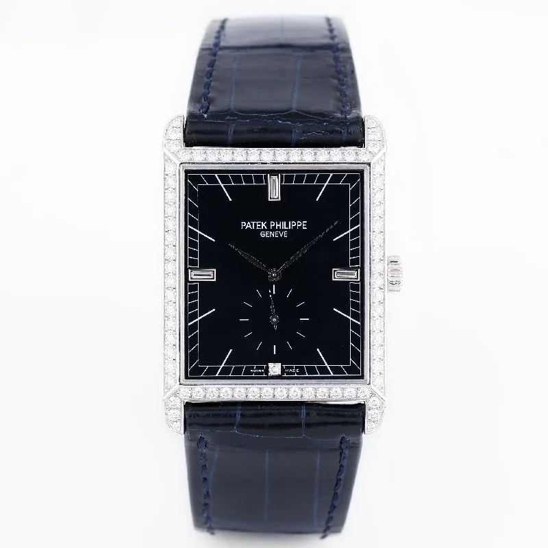 Men's Patek Philippe Watches with Rose Gold Cases-Patek Philippe Gondolo 5112G-001 18k White Gold