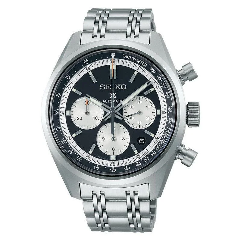 Women's Chronograph Watches for Special Occasions-Seiko Prospex Brand 100th Anniversary Speedtimer Mechanical Chronograph - SRQ049J1