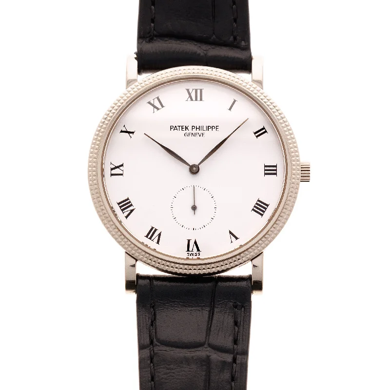 Men's Patek Philippe Watches for Birthday Gifts-Patek Philippe White Gold Calatrava Watch Ref. 3919