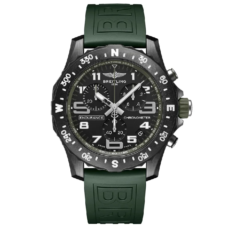 Women's Chronograph Watches for Understated Elegance-Breitling Endurance Pro 44mm Black Dial Breitlight Quartz Gents Watch X82310D31B1S1