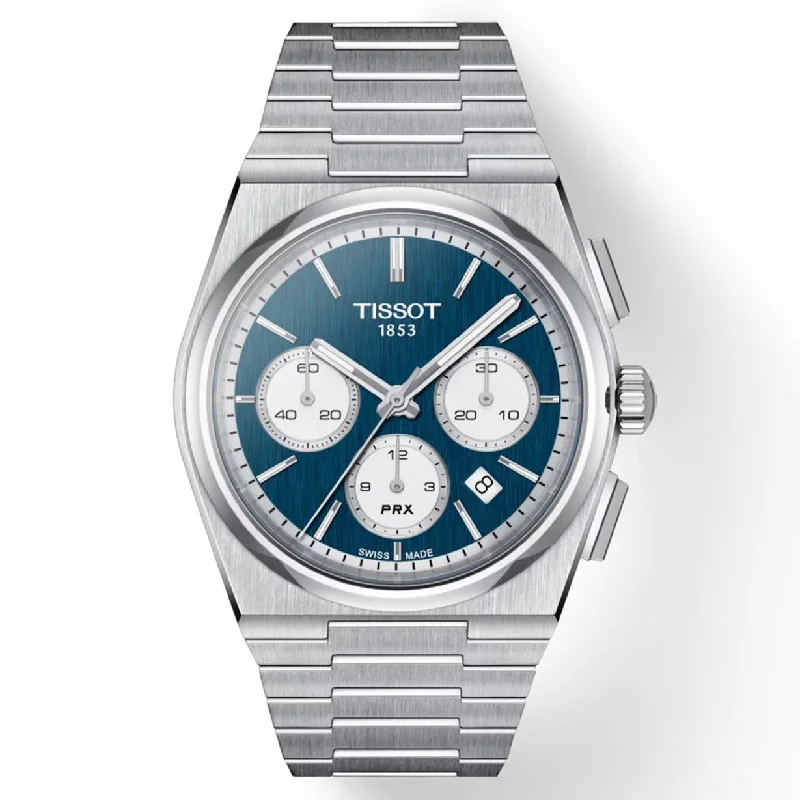 Women's Heritage Watches with Pilot's Watch Design-Tissot T-Classic PRX Blue Dial Men 42mm T1374271104100