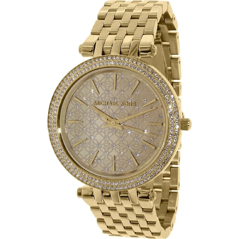 Women's Chronograph Watches with Tactical Design-Michael Kors Women's MK3398 Darci Crystal Gold-Tone Stainless Steel Watch
