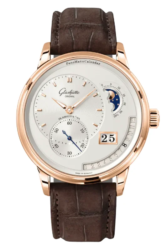 Men's Handmade Style Dress Watches for Artisanal Craftsmanship-Glashütte Original PanoMatic Calendar Red Gold 1-92-09-02-05-62