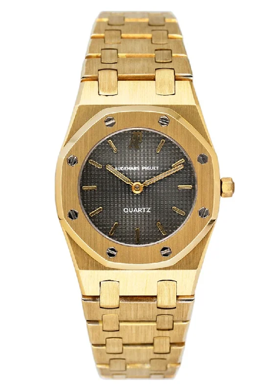 Men's Audemars Piguet Sophisticated Style Watches-Audemars Piguet Royal Oak 6007BA 18K Yellow Gold Ladies Watch