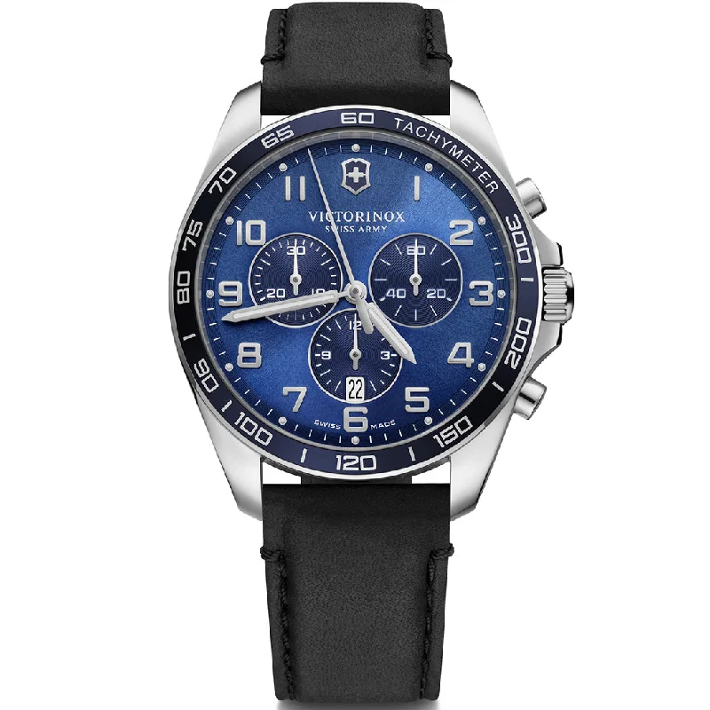 Men's Quartz Watches with Radio Frequency-VICTORINOX, FIELDFORCE CHRONOGRAPH