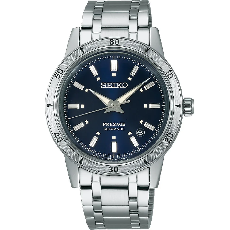 Men's Seiko Oval Case Watches-Seiko Presage SRPL07J Style 60's Automatic