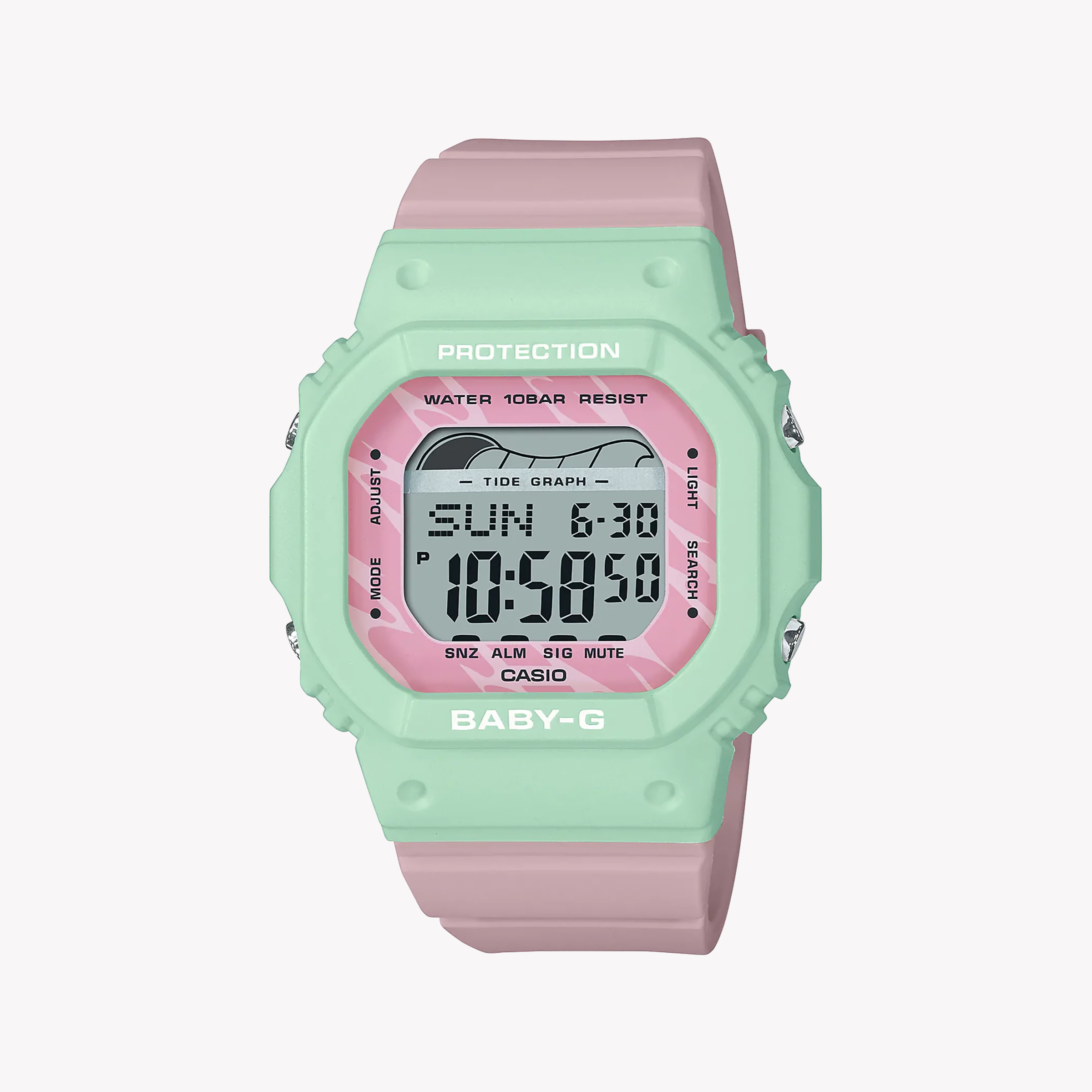 Men's Digital Watches for Navigation Instruments-CASIO BABY-G BLX-565-3DR - VIBRANT ADVENTURE TIMEPIECE WITH TIDE TRACKER