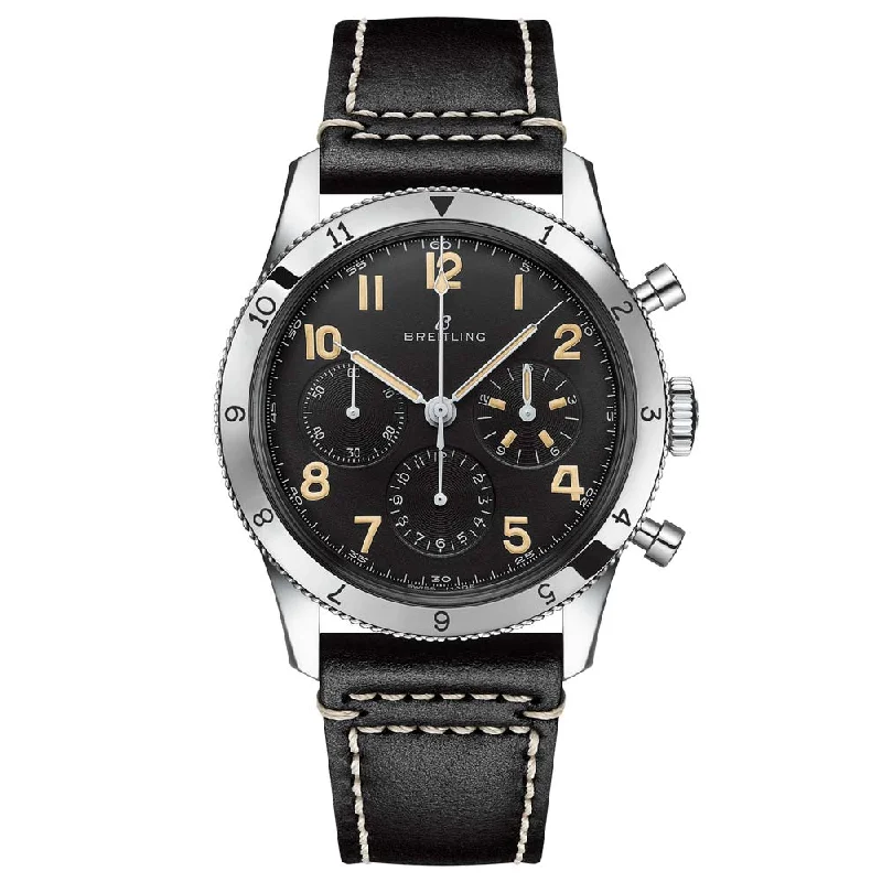 Women's Chronograph Watches for Understated Elegance-Breitling Aviator 8 AVI REF. 765 1953 Re-Edition Chronograph 41mm Manual Wound Gents Watch AB0920131B1X1