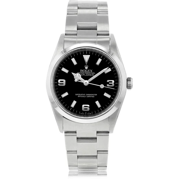 men's Rolex watches with rainbow gemstone bezel -​Rolex Explorer (Pre-Owned)