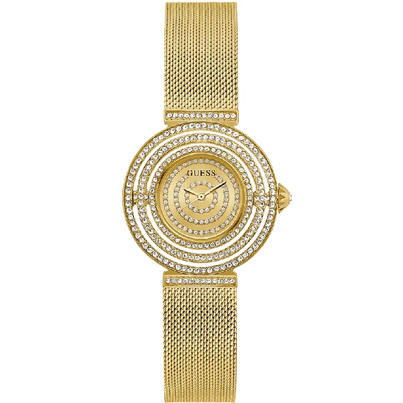 Men's Valentine's Day Style Dress Watches for Couples-Guess Dream Ladies Gold Watch GW0550L2