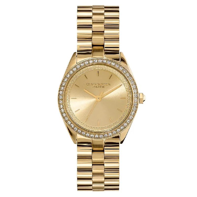 Men's Quartz Watches for Adventure Seekers-OLIVIA BURTON, BEJEWELLED