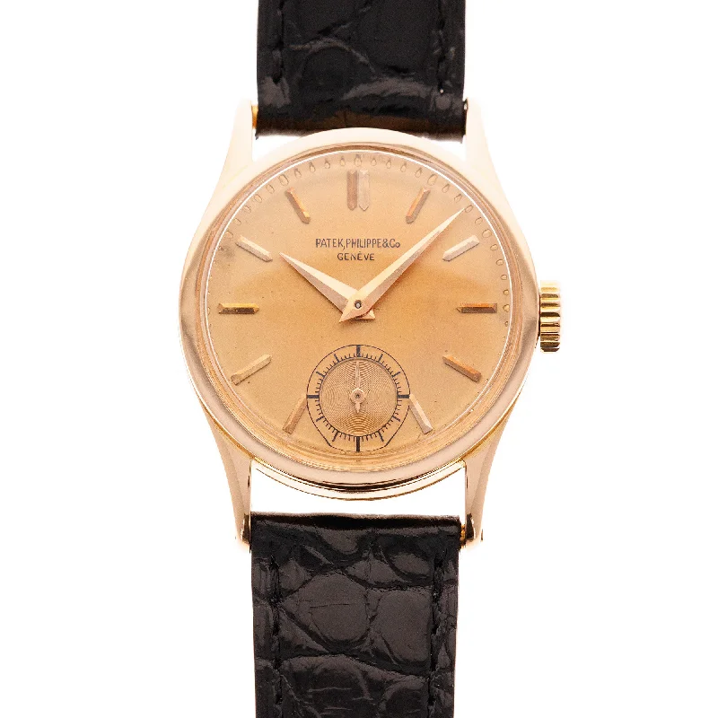 Men's Patek Philippe Watches with GPS Navigation-Patek Philippe Rose Gold Calatrava Watch Ref. 96