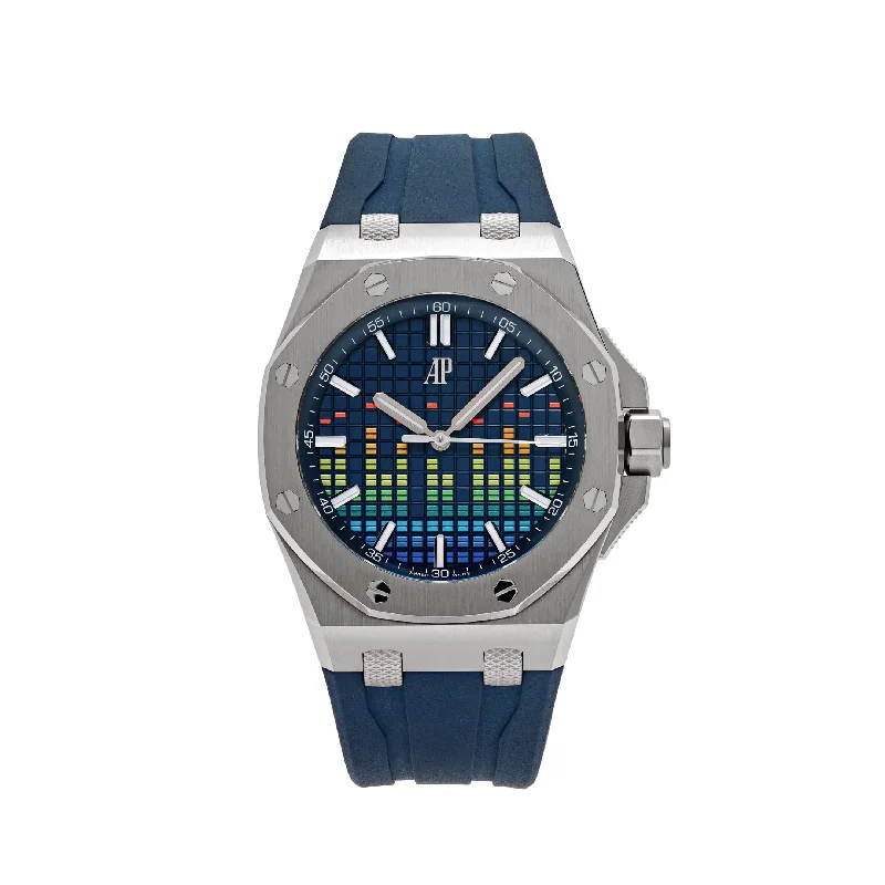 Men's Audemars Piguet Special Edition Watches-Audemars Piguet Royal Oak Offshore 15600TI.OO.A343CA.01 'Music Edition' Titanium Limited Edition (2022)