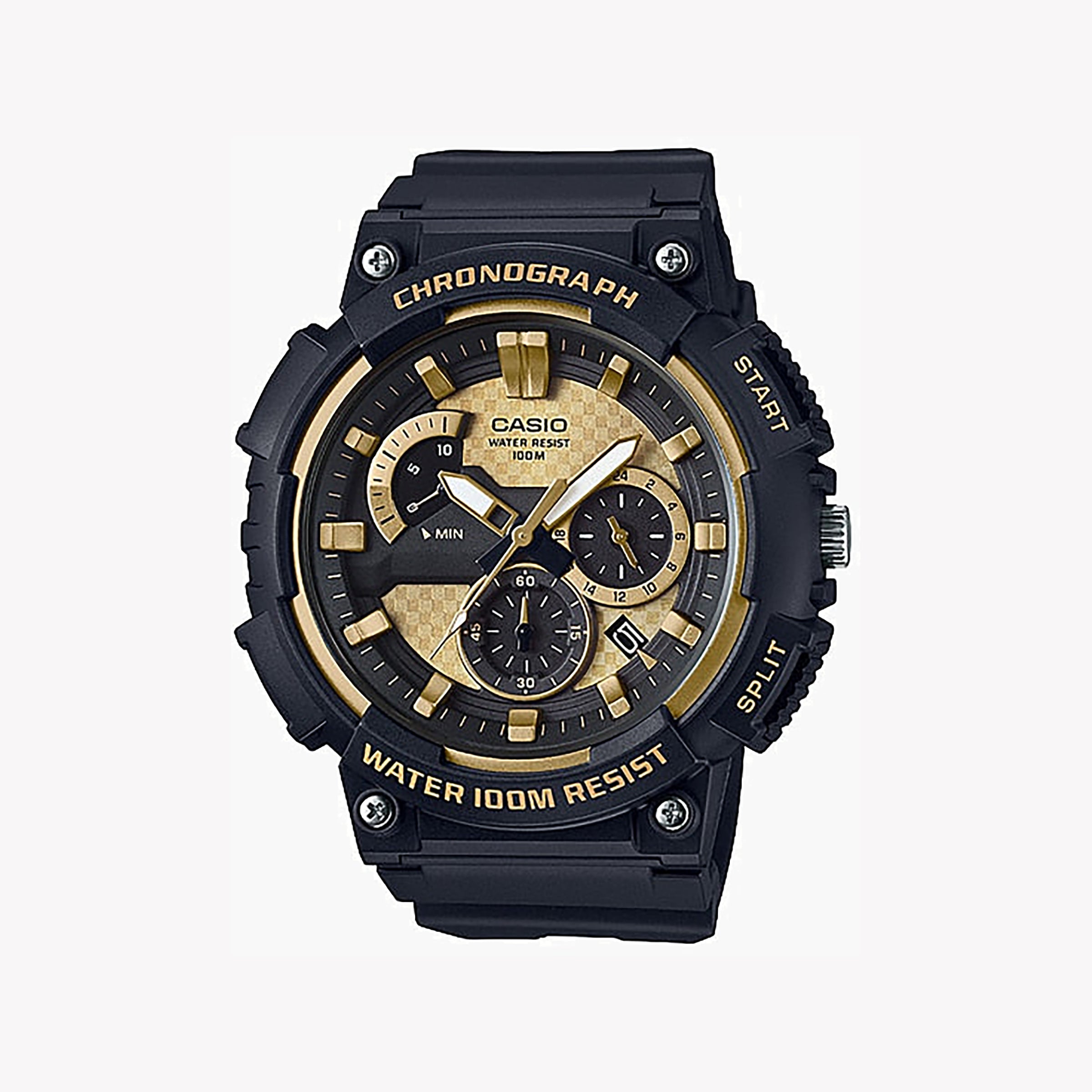 Men's Digital Watches with Hygrometer Feature-Casio Men's Black Resin Watch, Digital Dial | MCW-200H-9AVDF