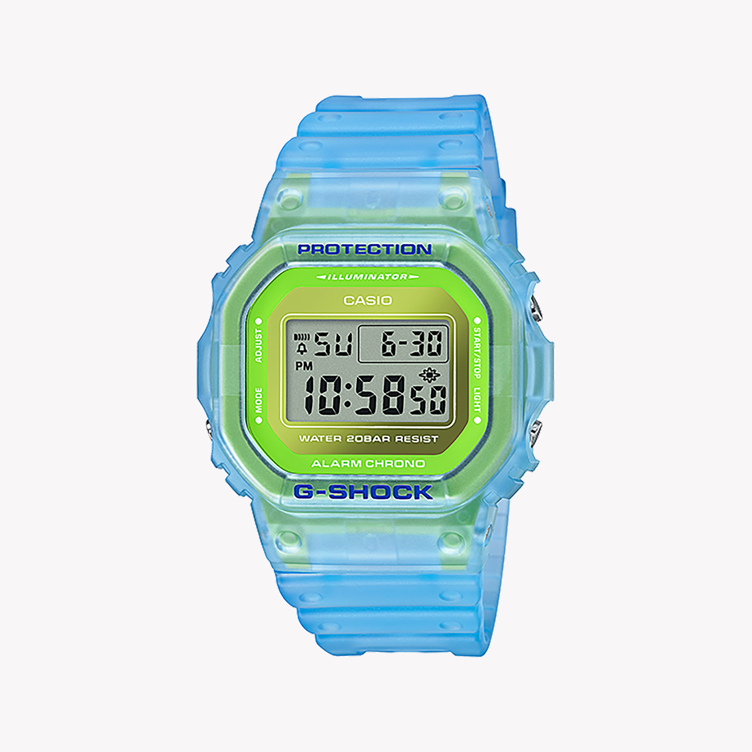 Men's Digital Watches for UV Protection-CASIO G-SHOCK DW-5600LS-2DR - VIBRANT BLUE ADVENTURE TIMEPIECE for Men with Resilient Resin Design