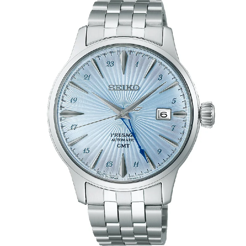 Men's Seiko International Brand Watches-Seiko Presage SSK037J Cocktail Time GMT