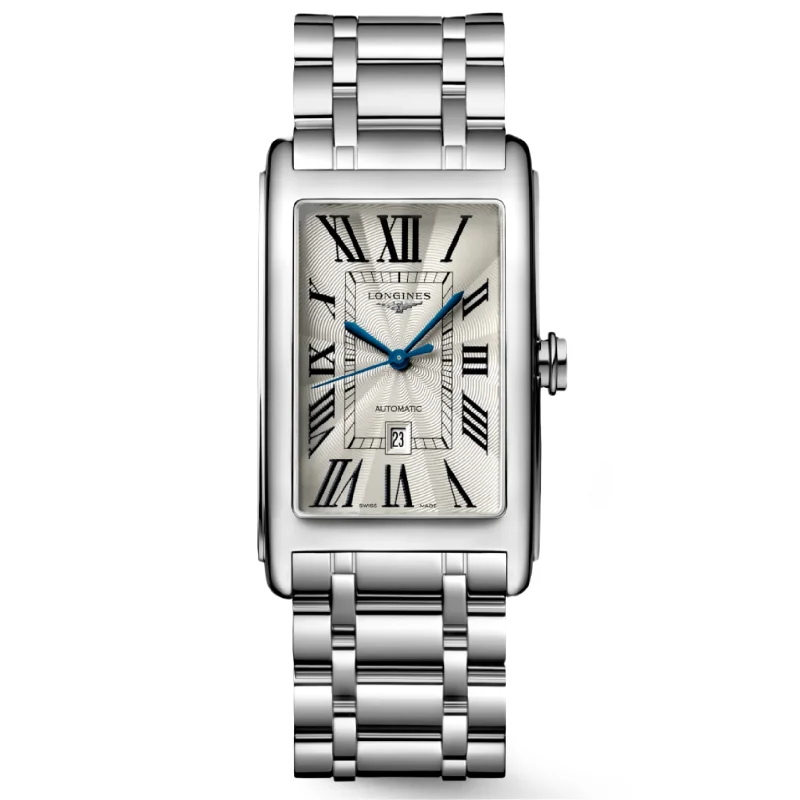Women's Pilot Watches for Navigation Instruments-Longines Dolcevita Silver Flinque Dial Women 21mm
