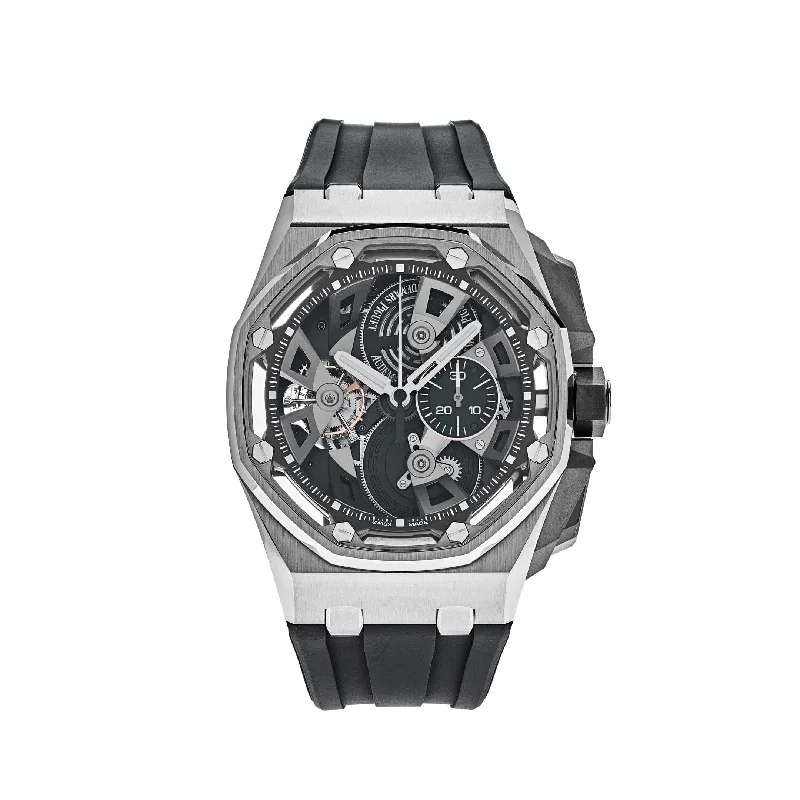 Men's Audemars Piguet Quartz Movement Watches-Audemars Piguet Royal Oak Offshore 26421ST.OO.A002CA.01 Tourbillon Chronograph Limited Edition