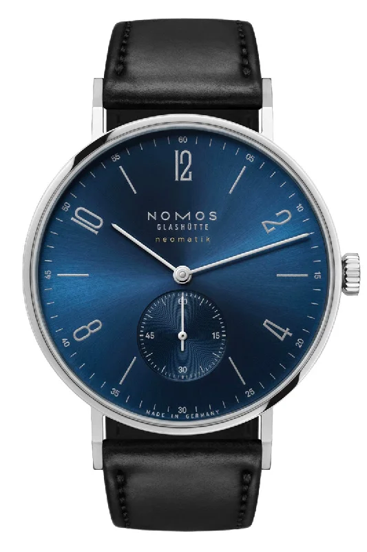 Men's Hybrid Dress Watches with Mixed Styles-Nomos Glashütte Tangente Neomatik 39 Blue Gold 145