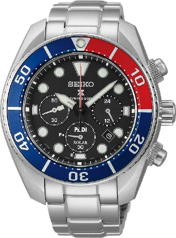 Men's Chronograph Watches for Adventure Seekers-Seiko Prospex Padi Special Edition 'Sumo' Chronograph Ssc795J1