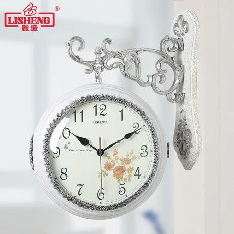 Atomic Clocks for Scientific Accuracy-Lisheng European-style double-sided wall clock