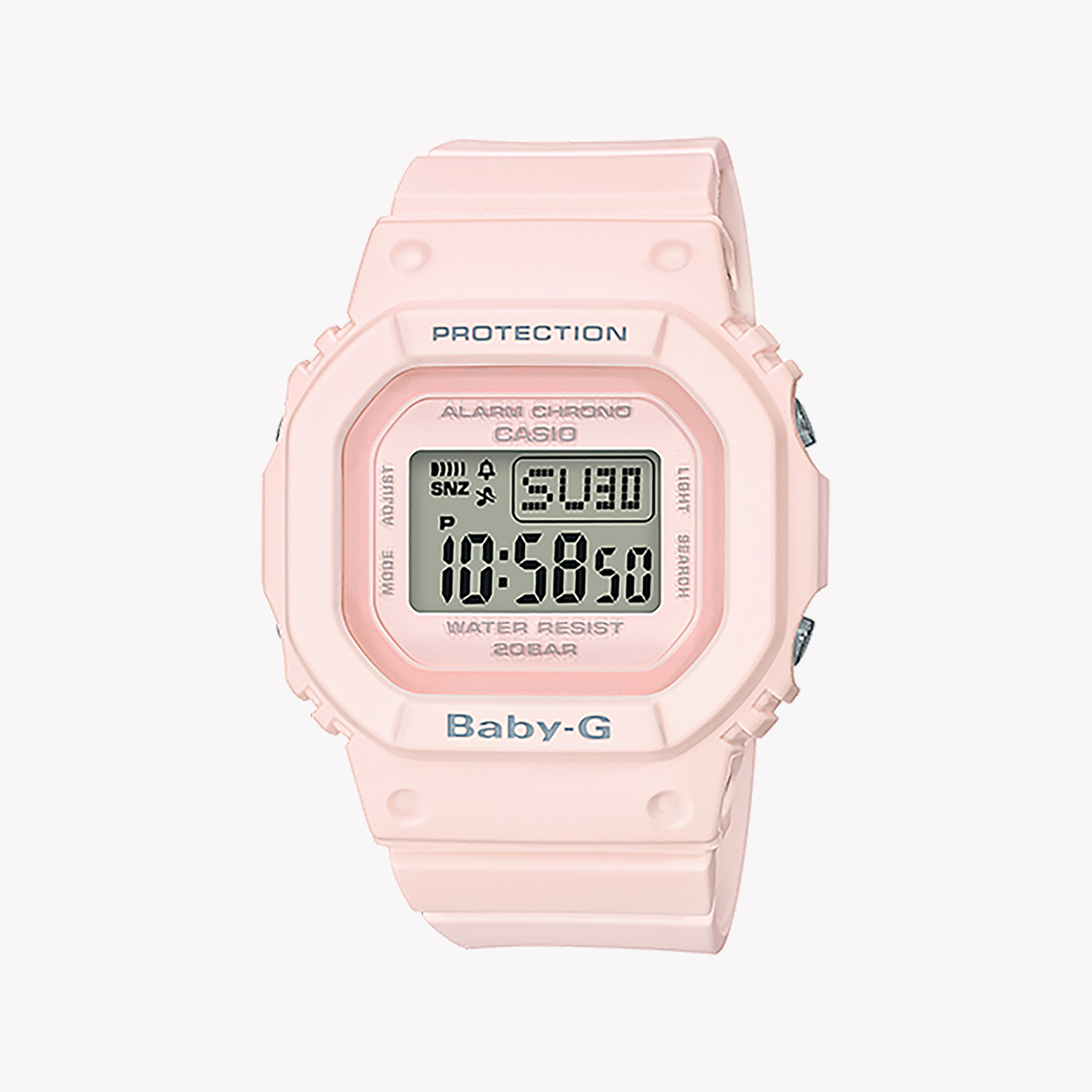 Men's Digital Watches with Dual Time Zones-BABY-G Women's Pink Resin Watch, Lightweight & Stylish | BGD-560-4DR