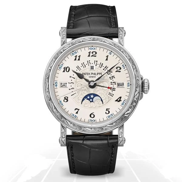 Men's Patek Philippe Watches for Birthday Gifts-Patek Philippe	Grand Complications Officers Perpetual Calendar Retrograde Date	5160/500G-001