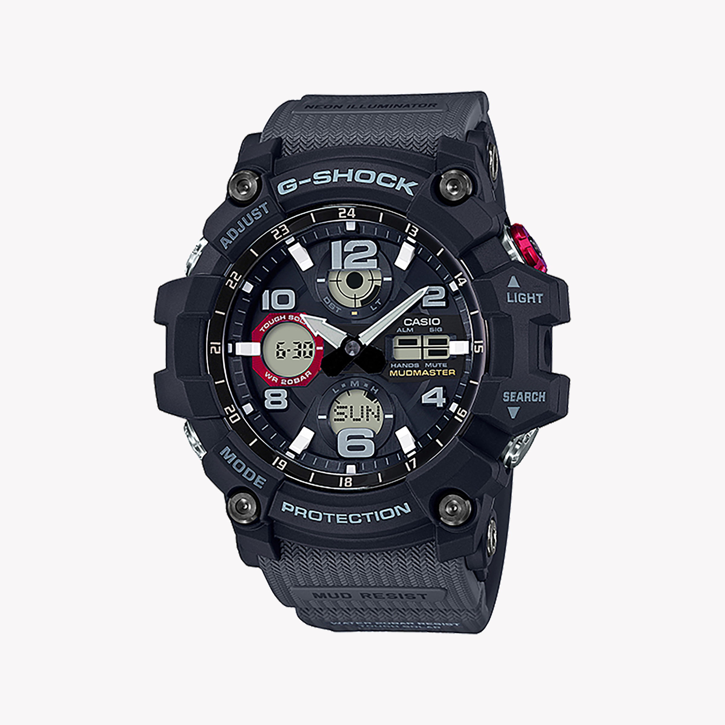 Men's Digital Watches with Limited Edition-CASIO G-SHOCK GSG-100-1A8DR - TOUGH & STYLISH MEN'S WATCH WITH BLACK RESIN BAND AND DIGITAL DISPLAY