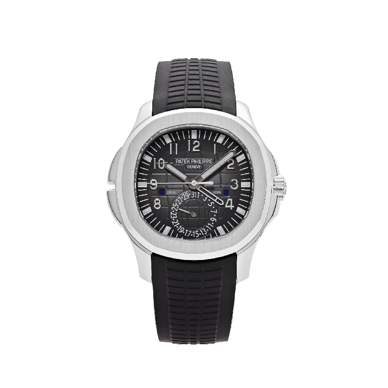 Men's Patek Philippe Watches with Advanced Navigation-Patek Philippe Aquanaut 5164A-001 'Travel Time' Stainless Steel (2024)