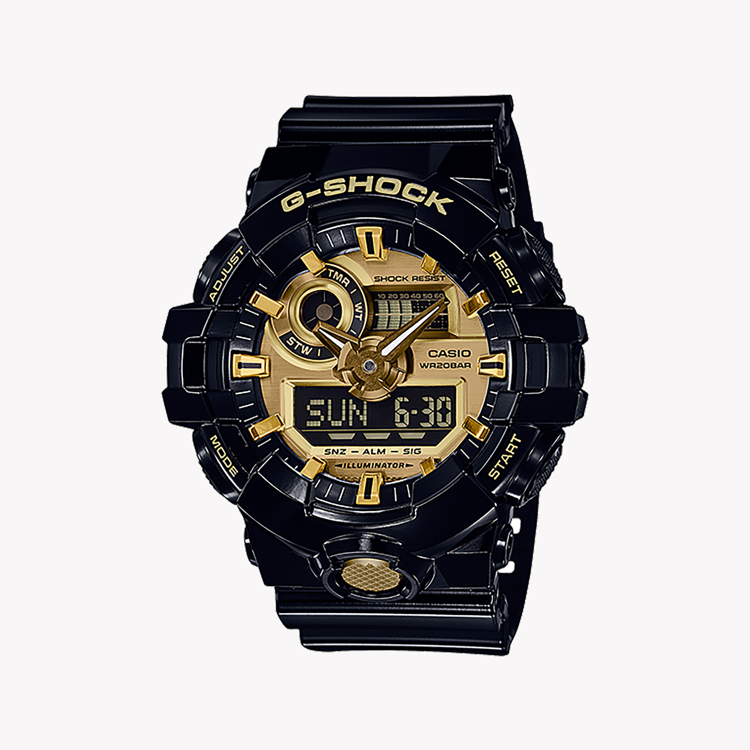 Men's Digital Watches for High-End Collectors-G-SHOCK Men's Black Digital Watch, Resin Band | GA-2100-1A1
