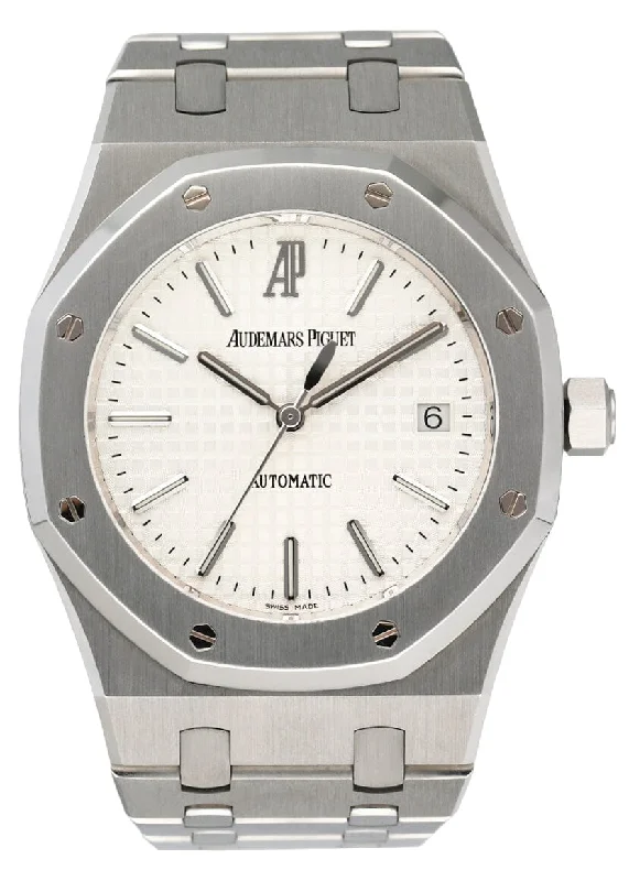 Men's Audemars Piguet High-End Design Watches-Audemars Piguet Royal Oak 15300ST White Dial Mens Watch Box Papers