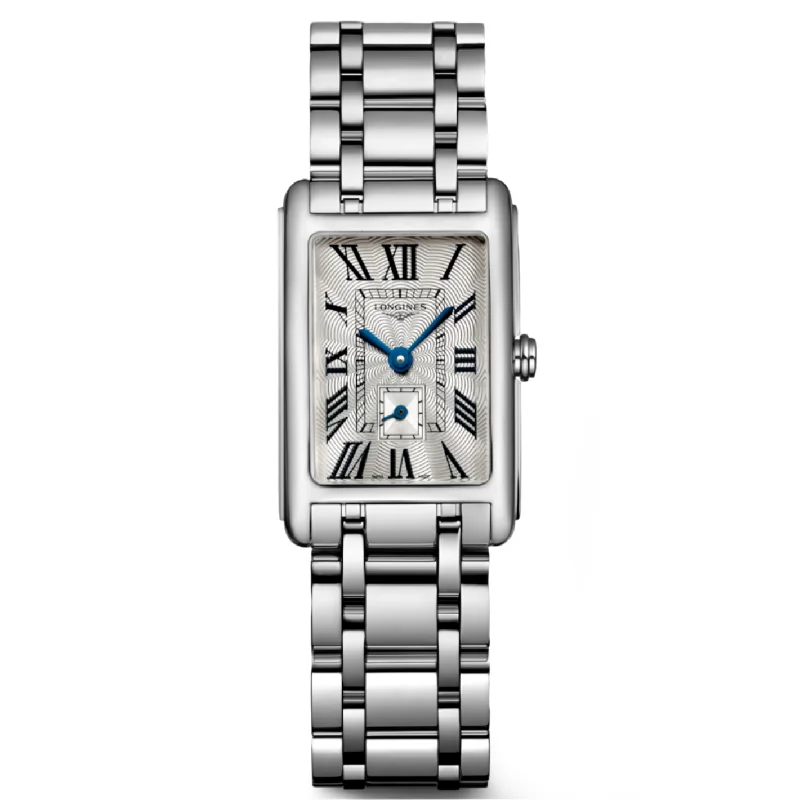 Women's Pilot Watches with GPS Navigation-Longines Dolcevita Silver Flinque Dial Women 32mm
