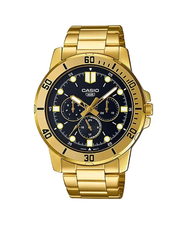 Men's Chronograph Watches for Understated Elegance-Casio Analog Black Dial Men'S Watch A1856