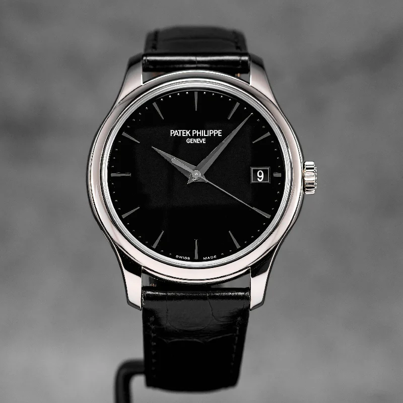 Men's Patek Philippe Watches for Technological Innovation-CALATRAVA 5227G WHITEGOLD BLACK DIAL (2024)