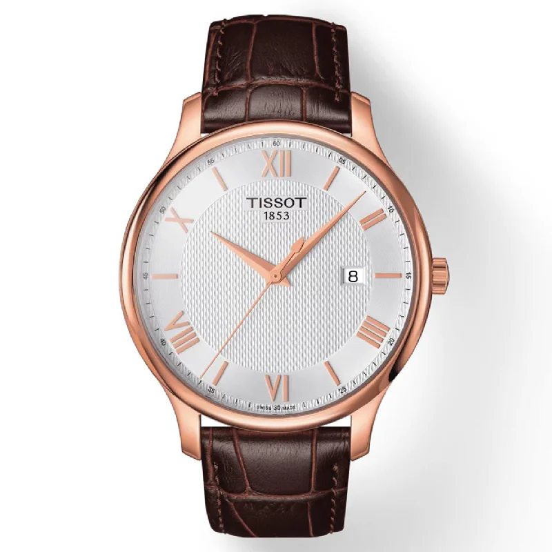Women's Heritage Watches with Altimeter Calibration-Tissot T-Classic Silver Dial Men 42mm