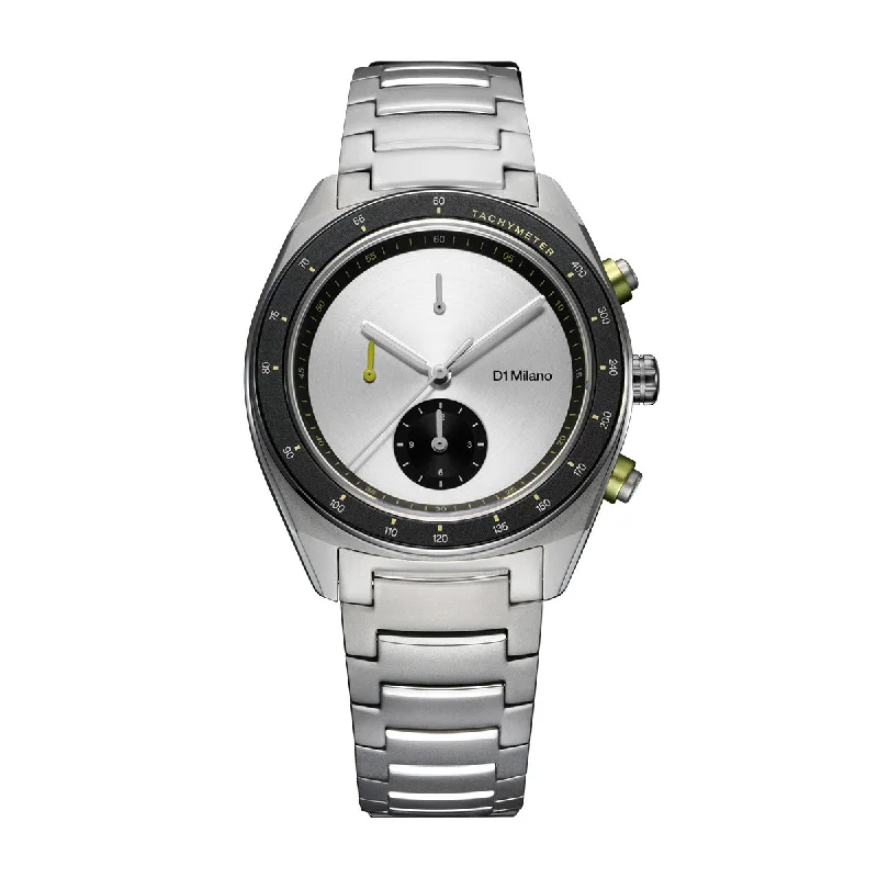 Men's Chronograph Watches for Workouts-Cronografo Essential White 40mm CHBJ20