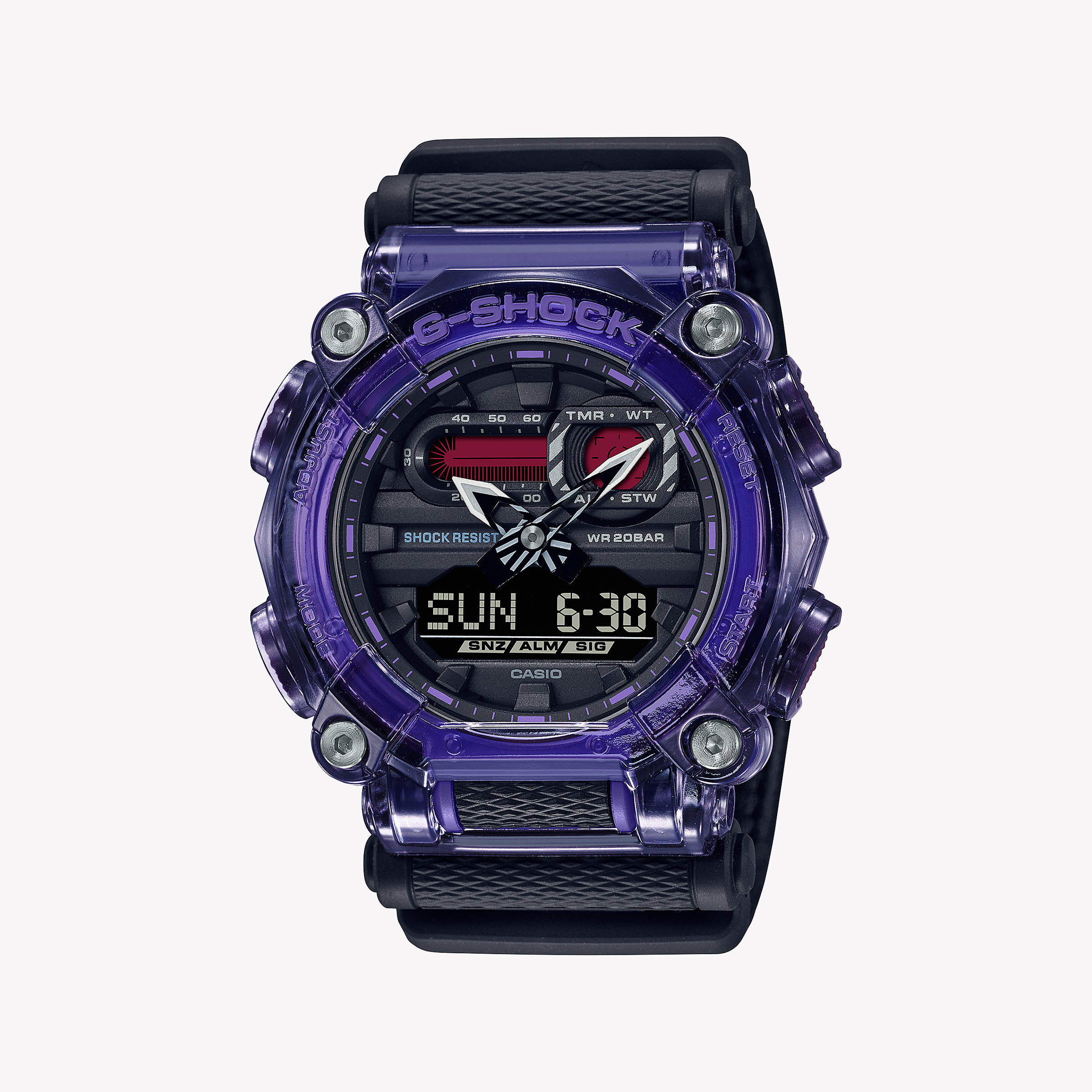 Men's Digital Watches with Special Edition-CASIO G-SHOCK GA-900TS-6ADR - BOLD BLACK ADVENTURER MEN'S WATCH with Rugged Style & 200m Water Resistance