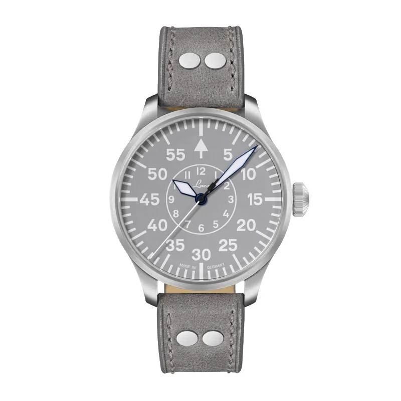 Pilot Watches for Men with German Made Engineering-Pilot Basic Aachen Grau 42 862159