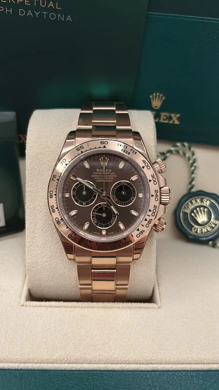 men's Rolex watches with regulator dial -​DAYTONA ROSEGOLD CHOCO DIAL (2021)