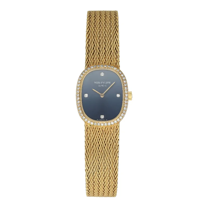Men's Patek Philippe Watches with Special Editions-Patek Philippe Ellipse 3875/1 Yellow Gold Diamond Ladies Watch