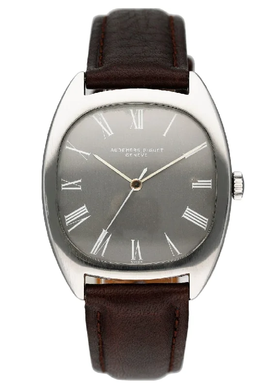 Men's Audemars Piguet Asian Made Style Watches-Vintage Audemars Piguet Silver Dial Steel Mens Watch