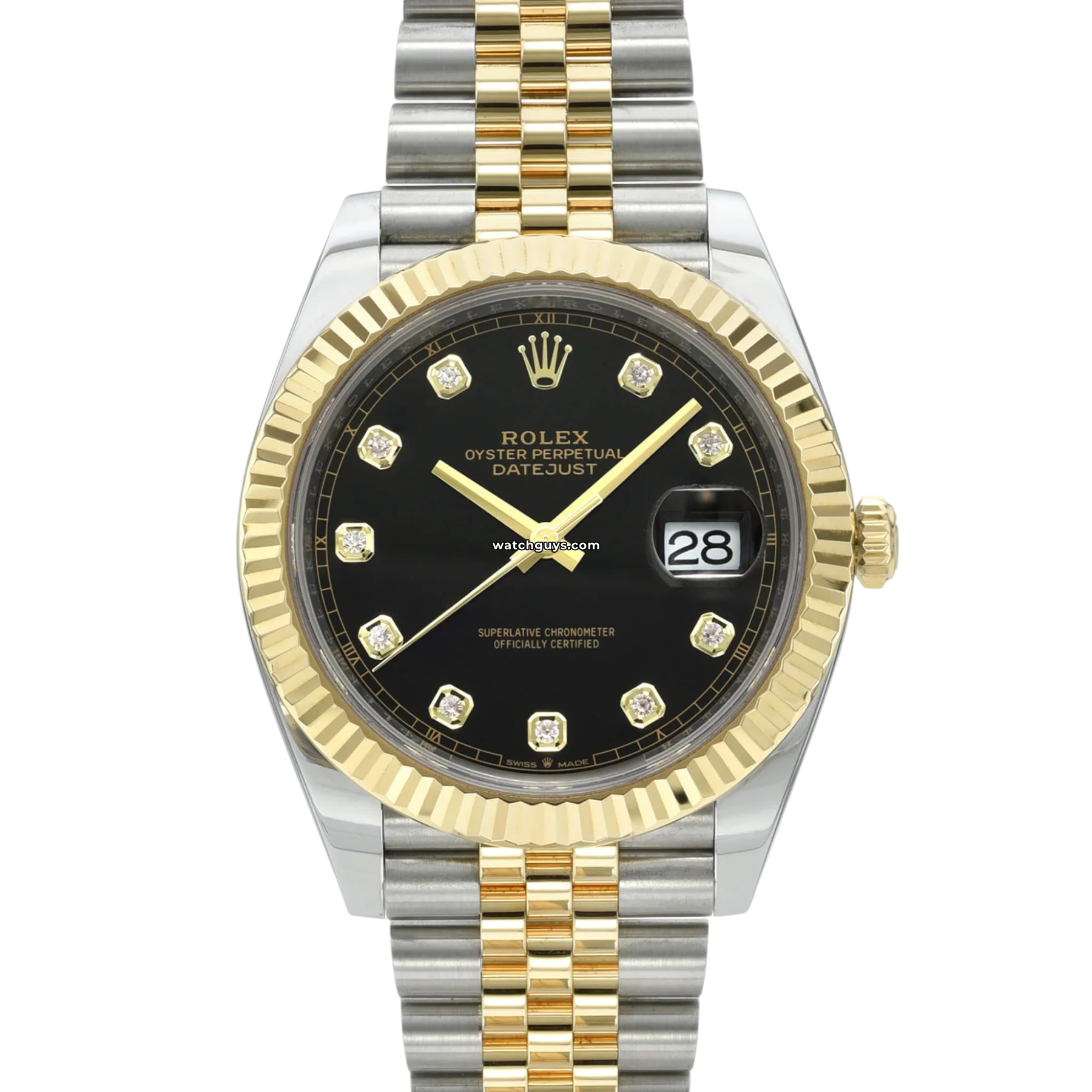 Women's Rolex Lady-Datejust Watches-Rolex Datejust 126333 Black Diamond Jubilee