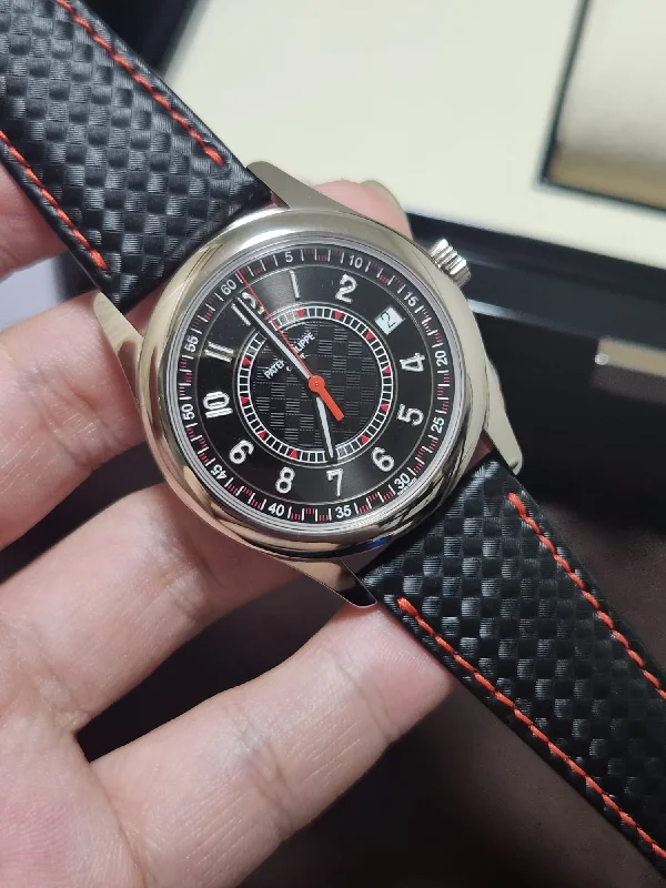 Men's Patek Philippe Watches for Special Occasions-CALATRAVA WHITEGOLD 6007G BLACK RED (2024)