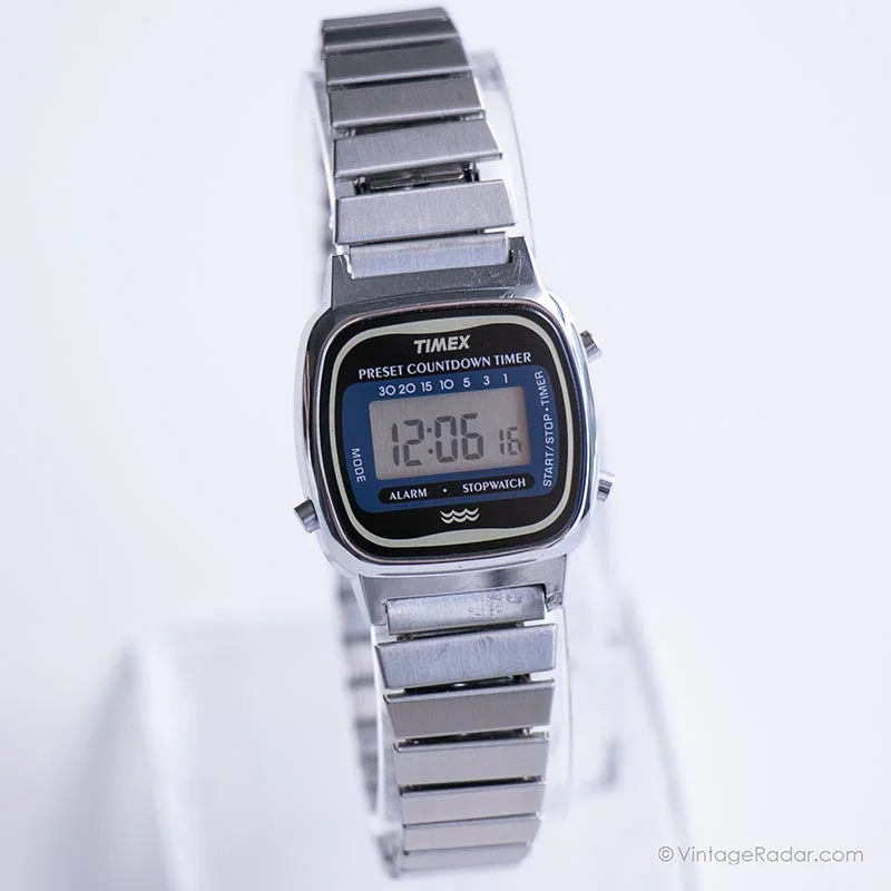 Women's Pilot Watches for Customization-Vintage Digital Timex Watch for Ladies | Stainless Steel Wristwatch