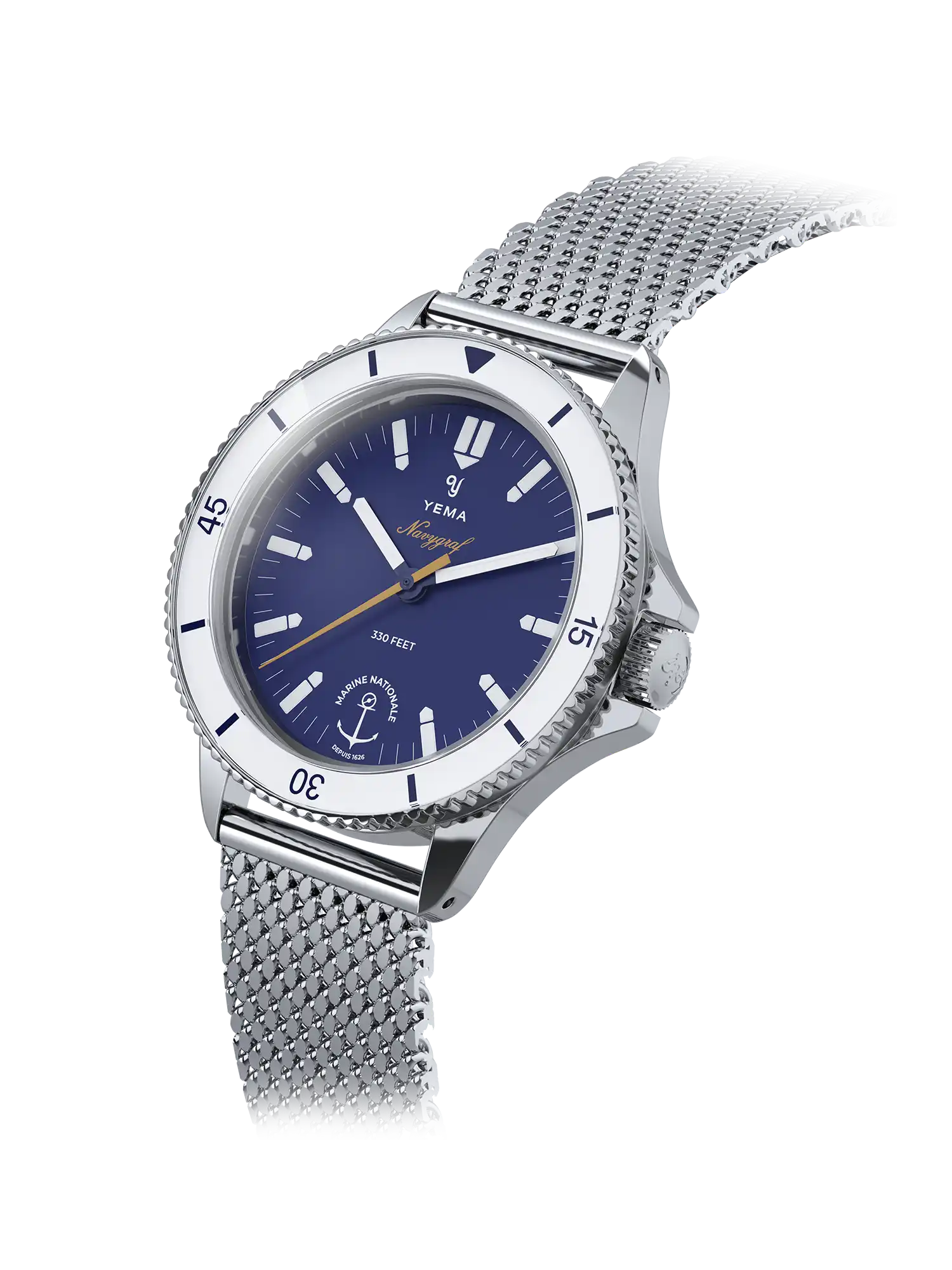 Women's Military Watches with Advanced Materials-Navygraf Marine Nationale Femme