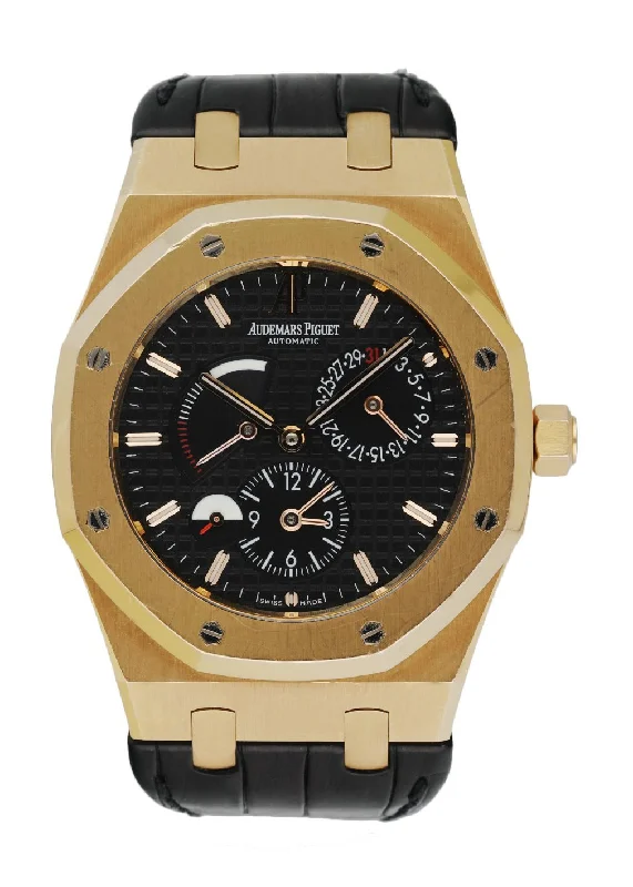 Men's Audemars Piguet Night Out Design Watches-Audemars Piguet Royal Oak Dual Time 26120OR 18K Rose Gold Men's Watch W/Box & Papers