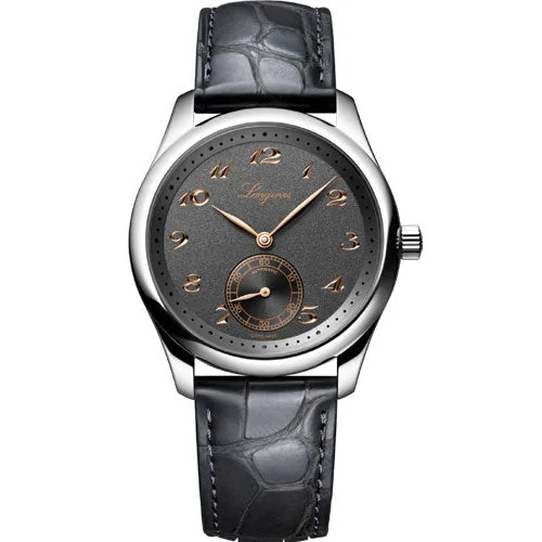 Women's Pilot Watches with Oval Case Elegance-Longines Master Collection Anthracite Dial Men 38.5mm