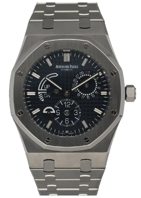 Men's Audemars Piguet Party Wear Design Watches-Audemars Piguet 26124ST Royal Oak Dual Time Men's Watch